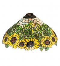 Meyda Blue 65822 - 15" Wide Wild Sunflower Shade