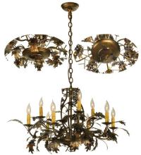 Meyda Blue 70624 - 31"W Oak Leaf 9 LT Chandelier