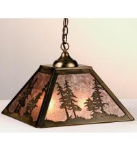 Meyda Blue 76318 - 16"Sq Tall Pines Pendant