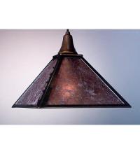 Meyda Blue 98719 - 11" Square Leaf Edge Pendant