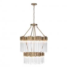 Varaluz 309C14HG - Matrix 14-Lt 2-Tier Chandelier - Havana Gold