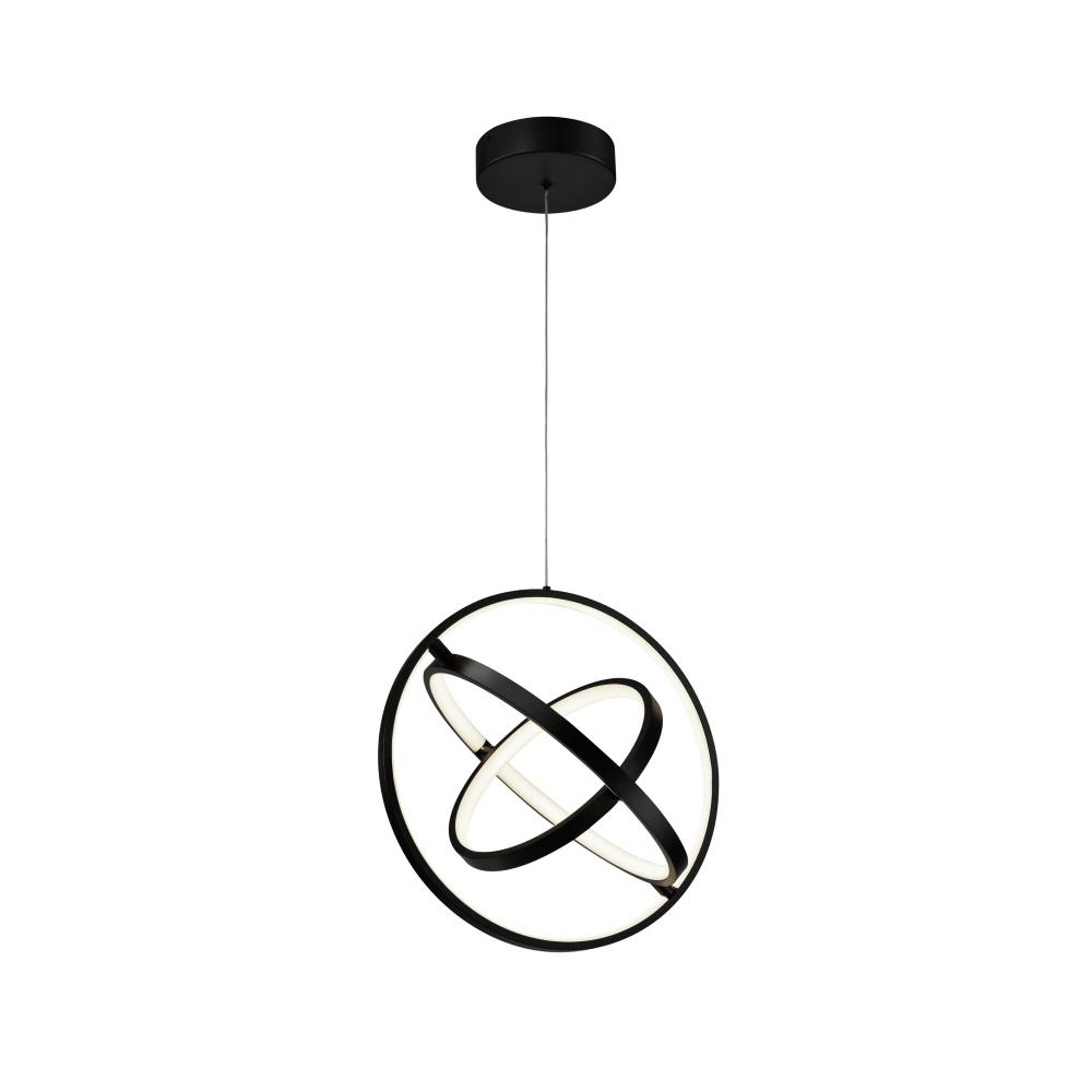 Sienna 30W LED Orb Pendant Black