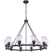 Artcraft AC10760OB - Clarence 10-Light Chandelier