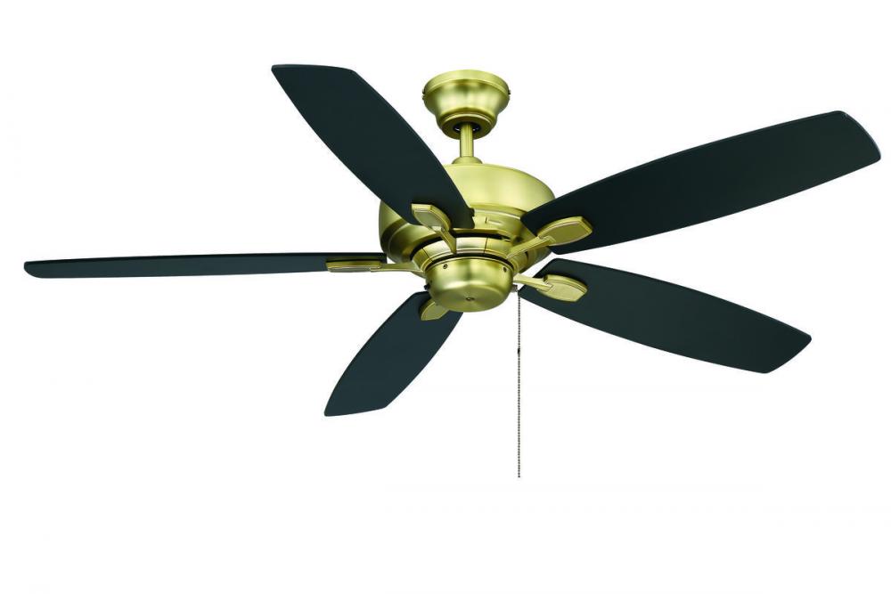 Wind Star 52" Ceiling Fan in Estate Brass