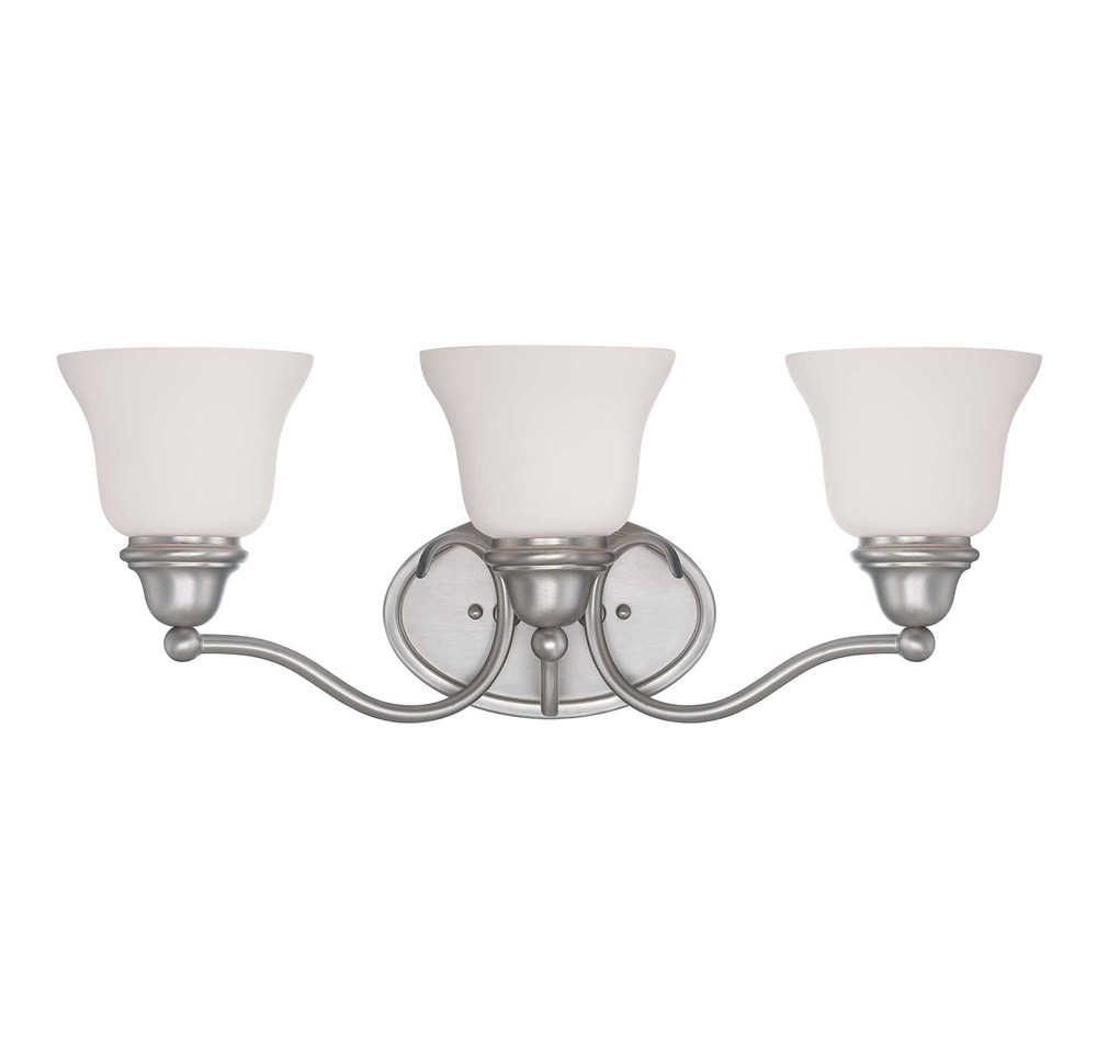 Yates 3-Light Bathroom Vanity Light in Pewter