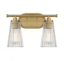 Savoy House 8-1745-2-322 - Chantilly 2-Light Bathroom Vanity Light in Warm Brass