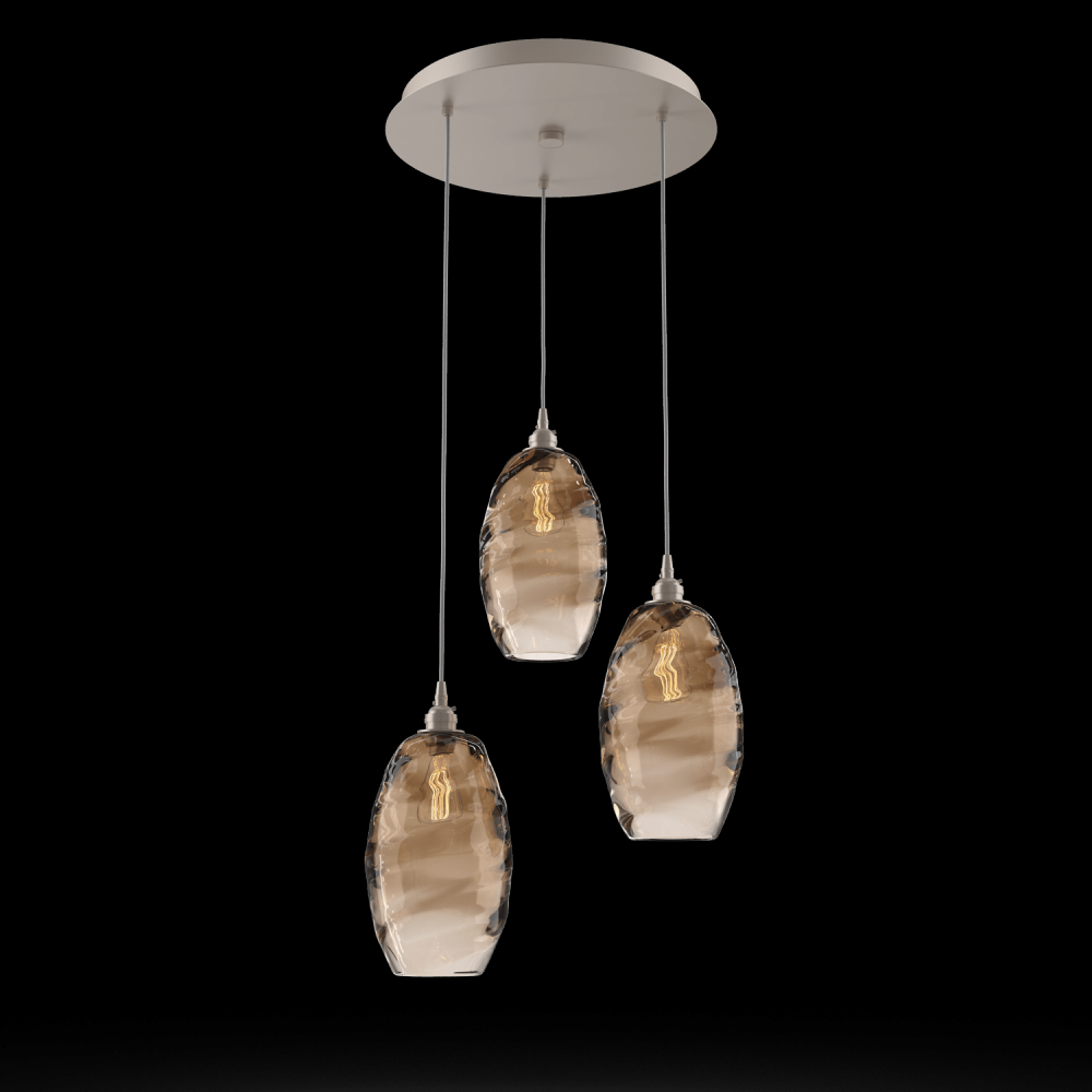 Ellisse Round 3pc Multi-Pendant