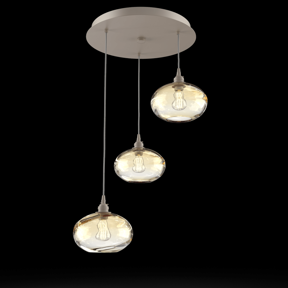 Coppa Round 3pc Multi-Pendant