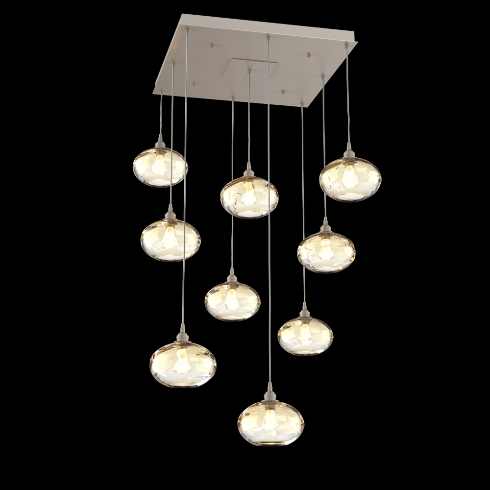 Coppa Square 9pc Multi-Pendant