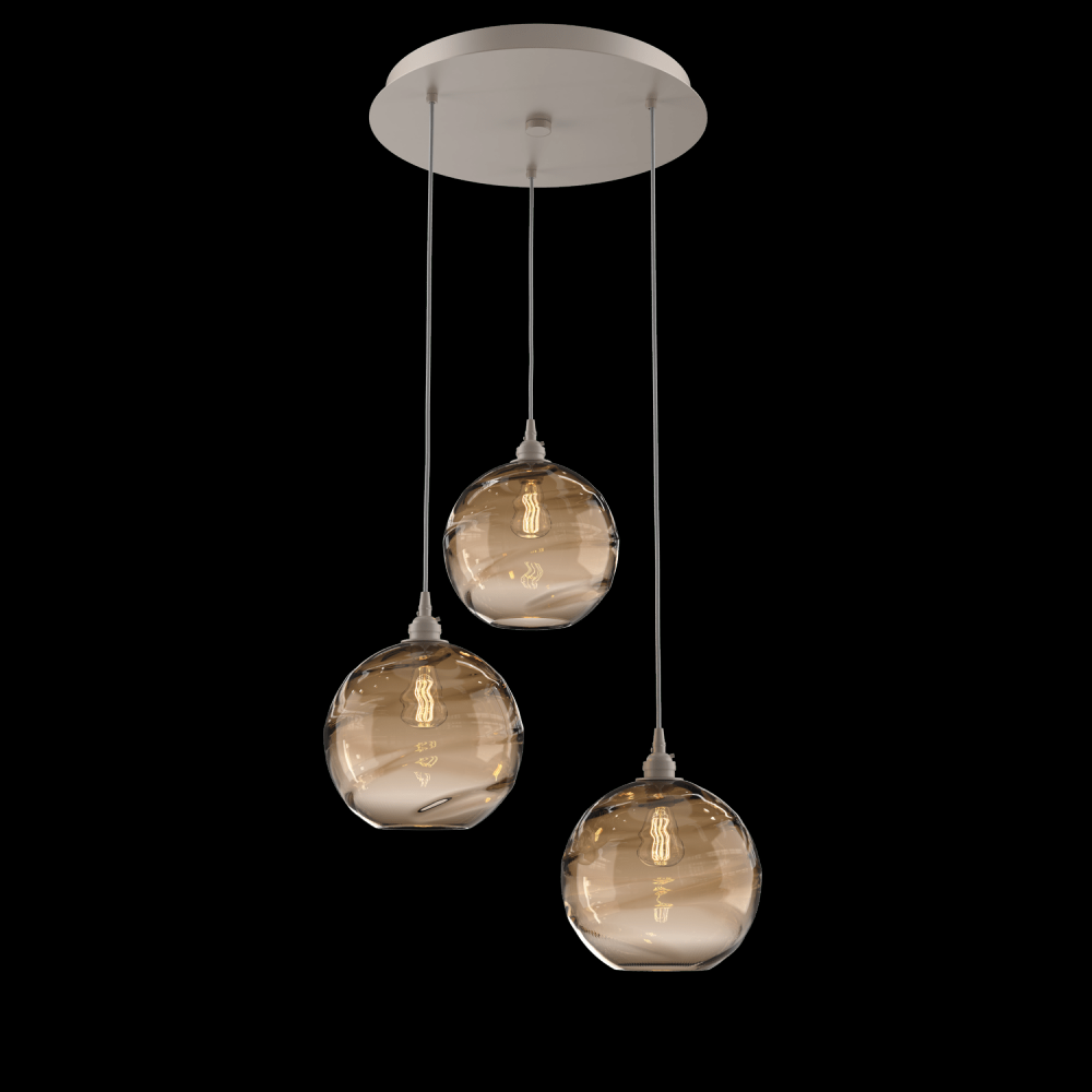 Terra Round 3pc Multi-Pendant