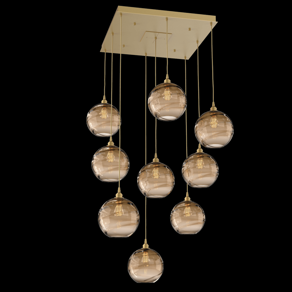 Terra Square 9pc Multi-Pendant