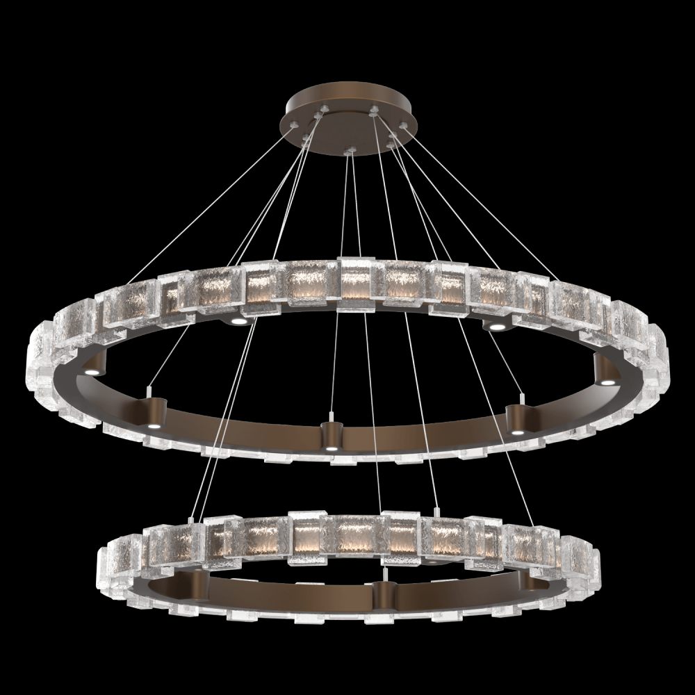 Tessera 38" & 50" Two-Tier Ring-Flat Bronze