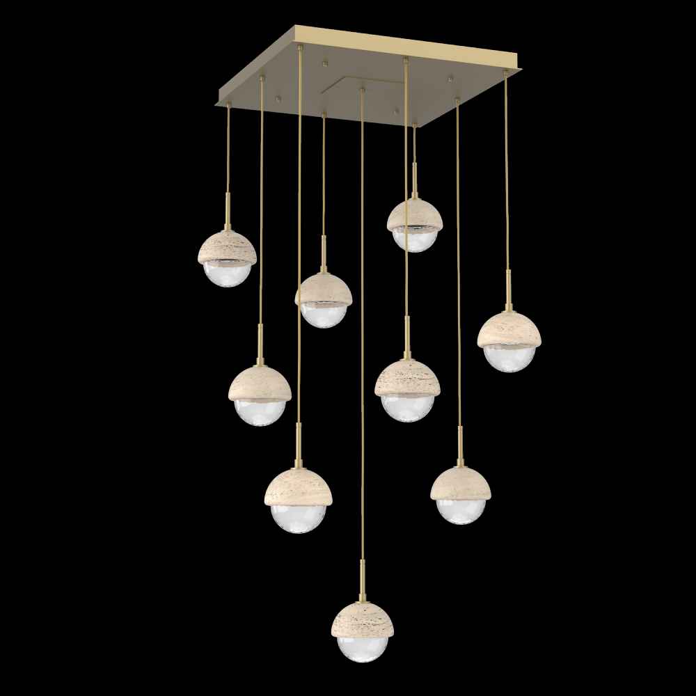 Cabochon Square Pendant Chandelier