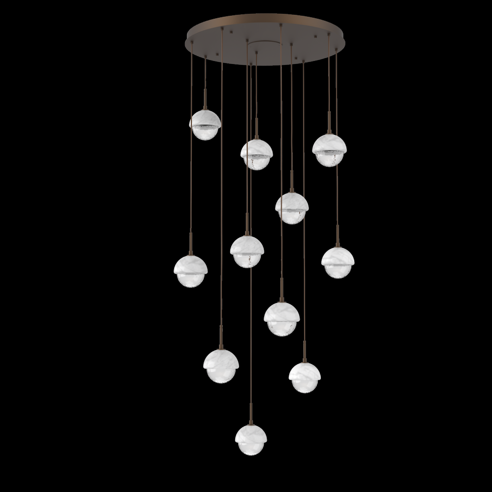 Cabochon Round Pendant Chandelier