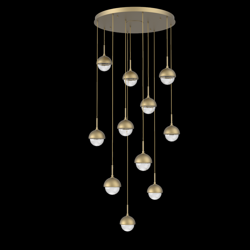 Cabochon Round Pendant Chandelier