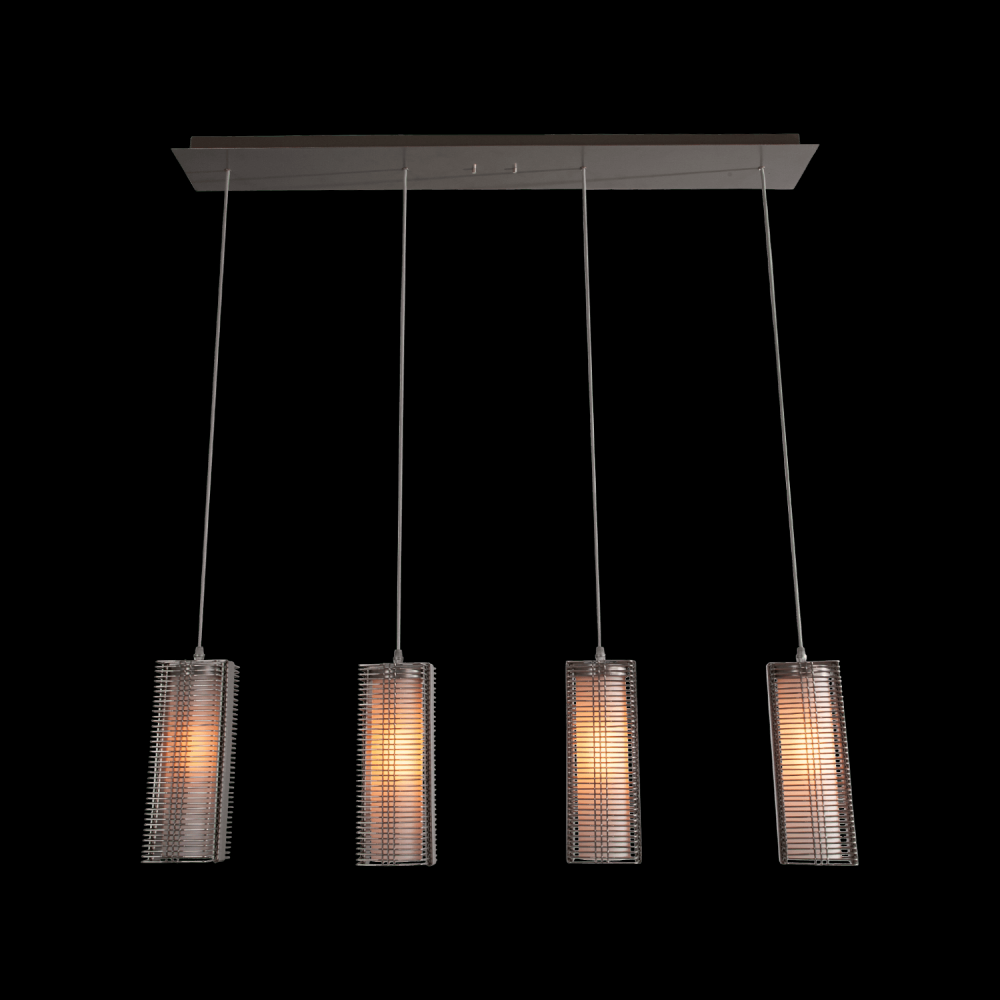 Downtown Mesh w/Glass Linear Pendant Chandelier