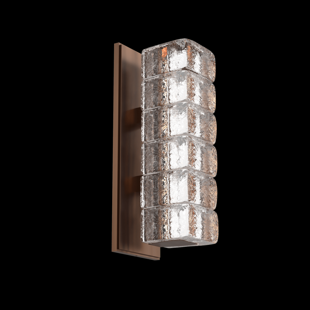 Asscher Sconce-Oil Rubbed Bronze-Asscher Clear