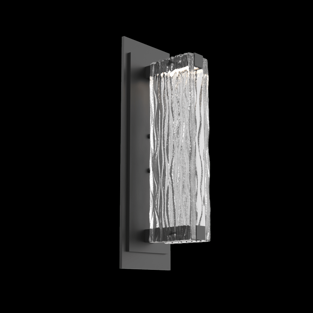 Tabulo Sconce-Matte Black-Tidal Cast Glass