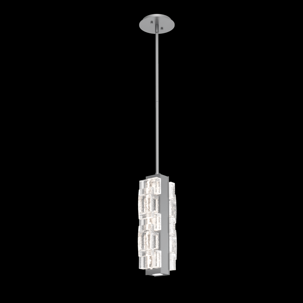 Tessera Pendant-Classic Silver-Tetro Cast Glass