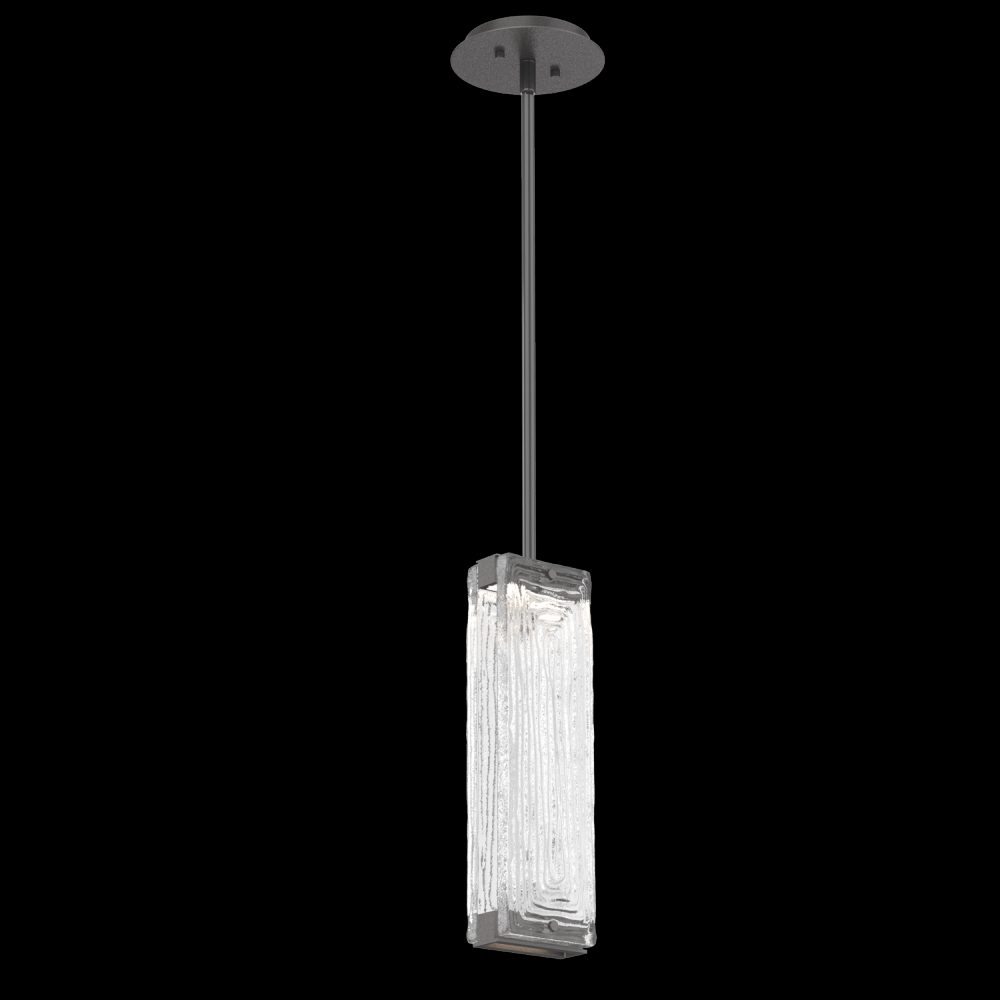 Tabulo Pendant-Graphite-Linea Cast Glass