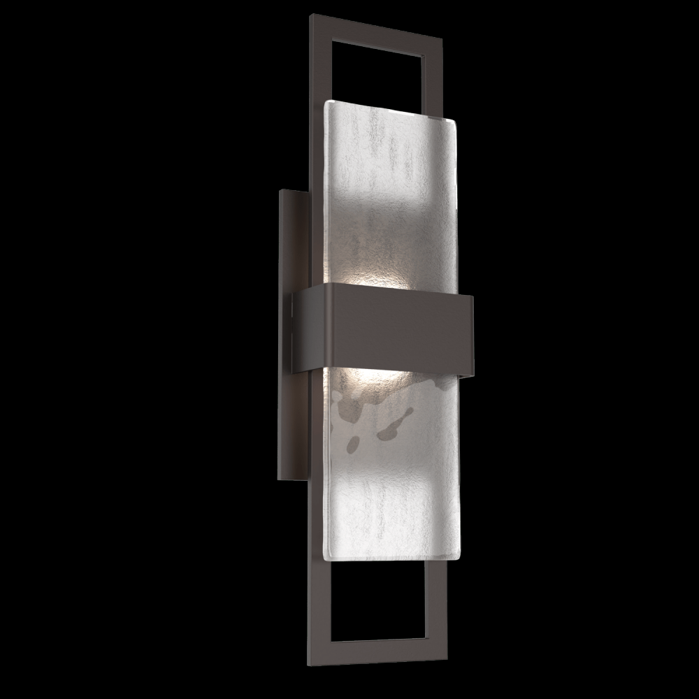 Sasha 20" Sconce-Statuary Bronze-Frosted Granite