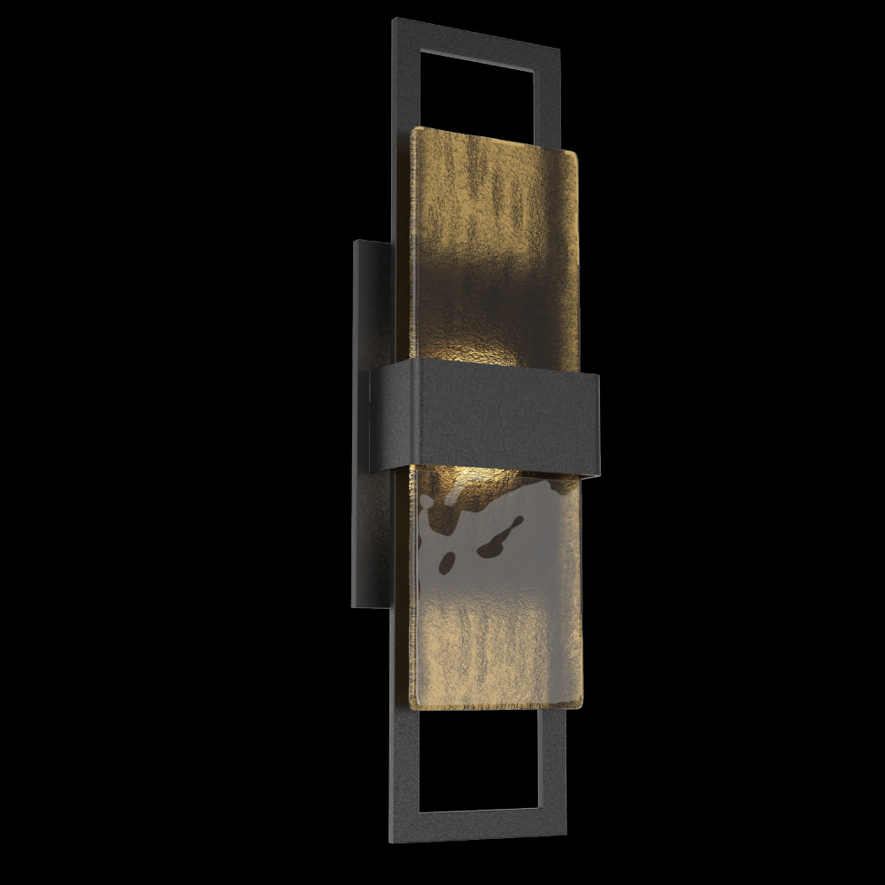 Sasha 20" Sconce-Textured Black-Bronze Granite