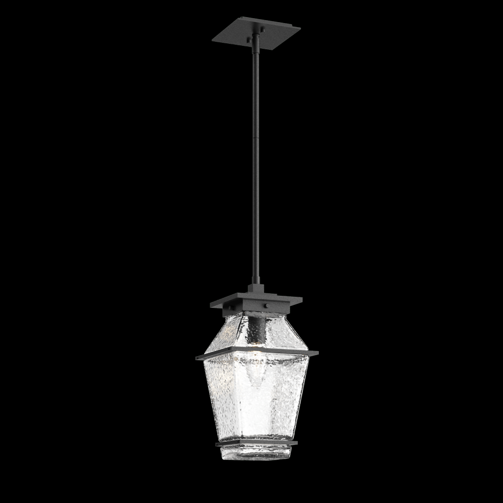 Outdoor Landmark Pendant-Textured Black-Blown Glass