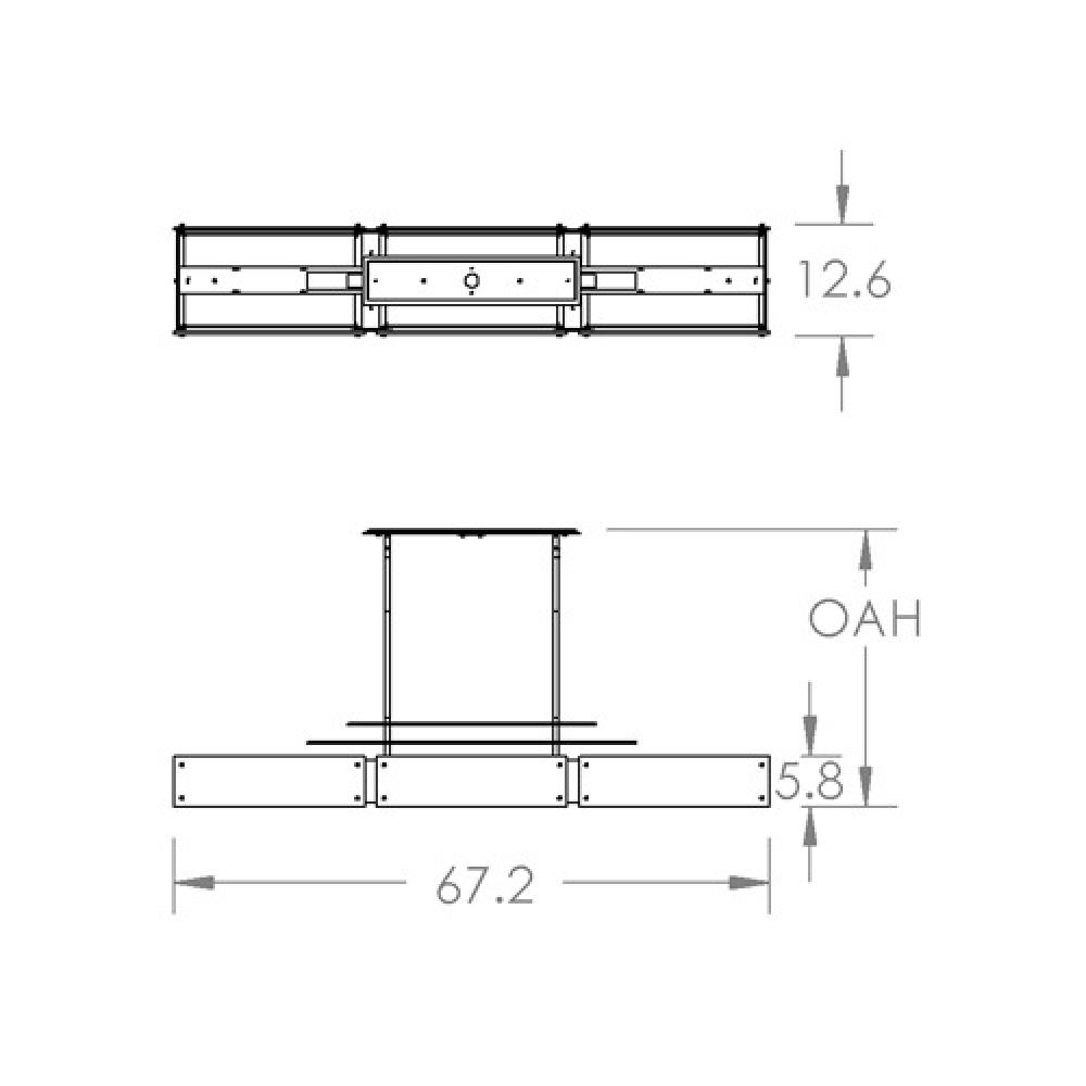 Urban Loft Parallel Linear -67-Inch (LED)