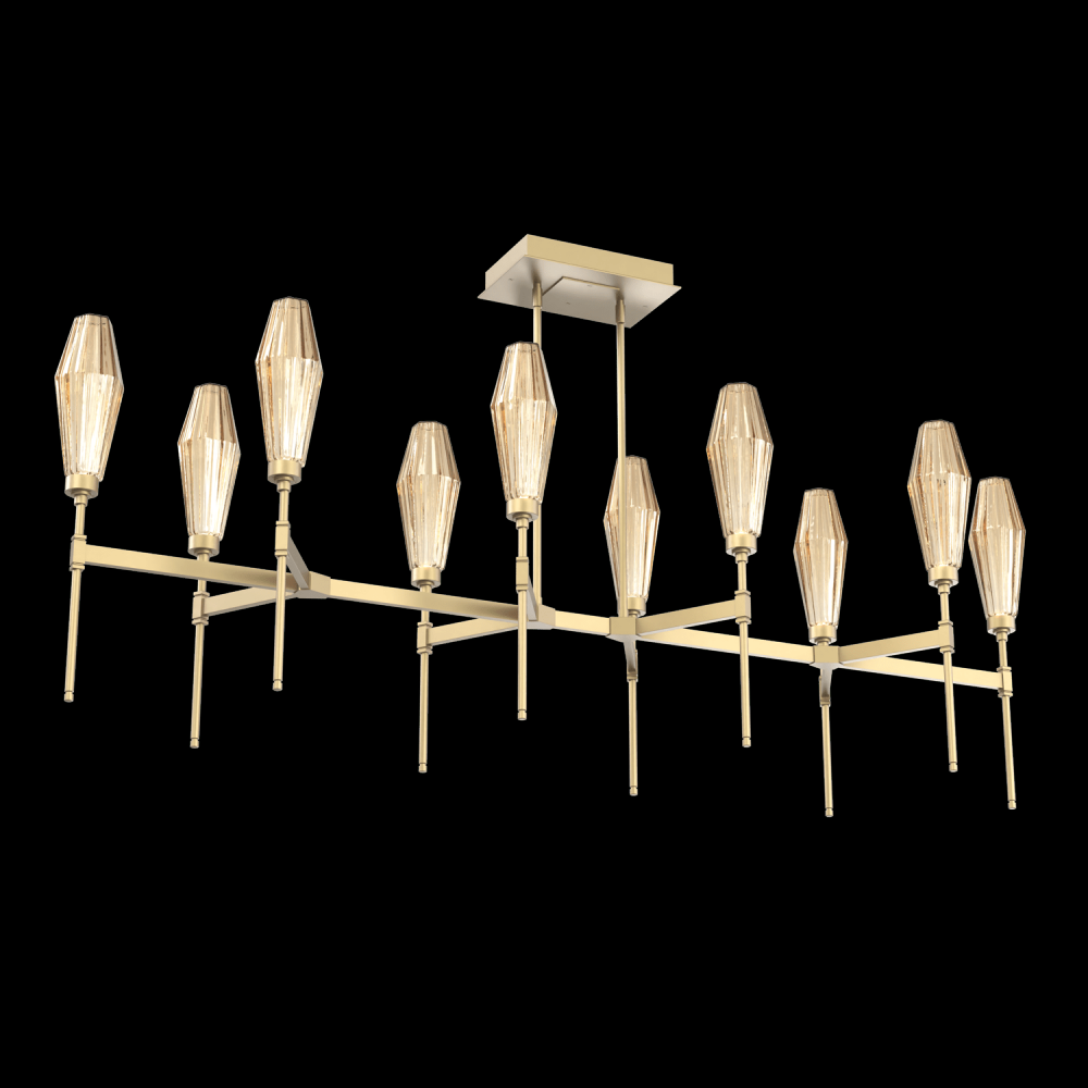 Aalto Linear Belvedere Suspension-67-Gilded Brass