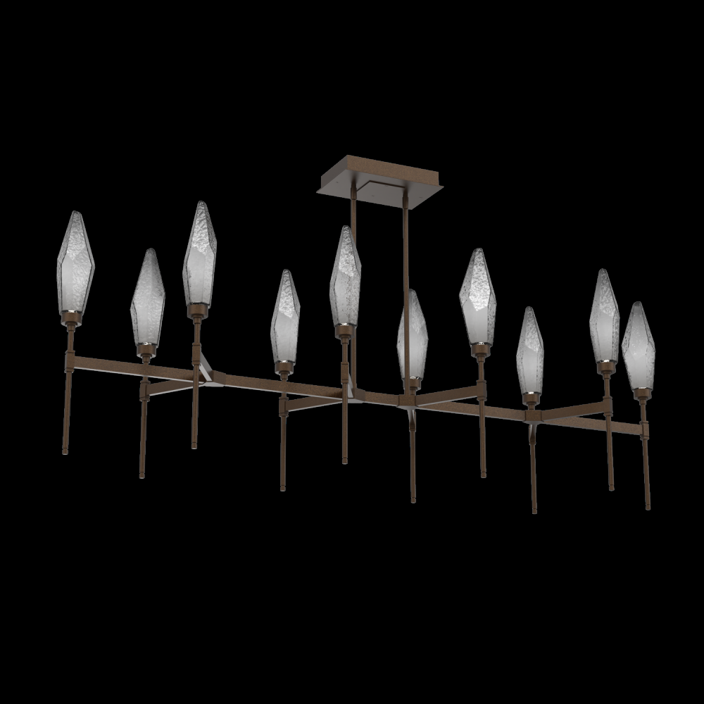 Rock Crystal Linear Suspension-67-Flat Bronze