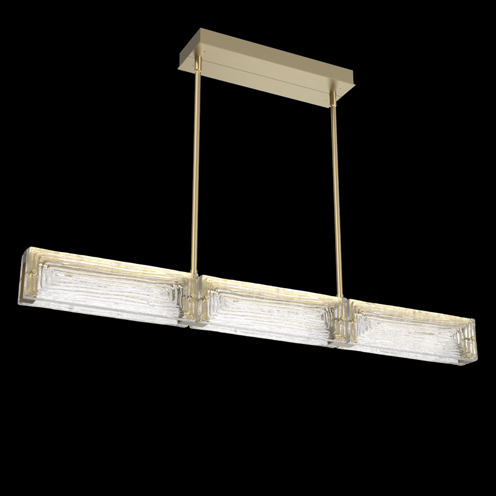 Tabulo Linear-Gilded Brass-Linea Cast Glass