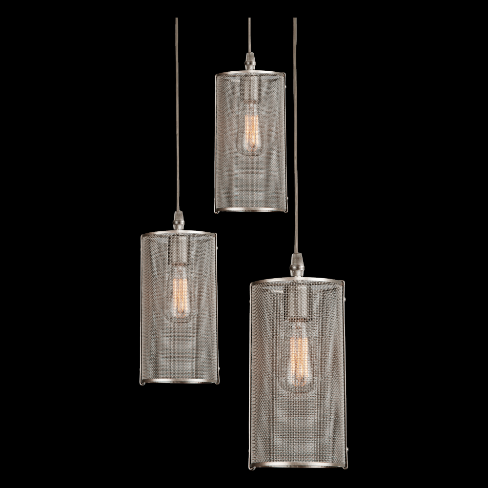 Uptown Mesh Round 3pc Multi-Pendant