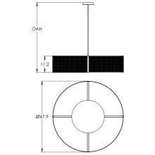 Hammerton CHB0020-48-MB-0-001-E2 - Downtown Mesh Drum-48-Matte Black