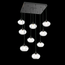 Hammerton CHB0036-09-MB-OC-C01-E2 - Coppa Square 9pc Multi-Pendant