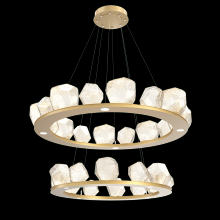 Hammerton CHB0039-2B-GB-A-CA1-L1 - Two Tier Gem Ring Chandelier-2B