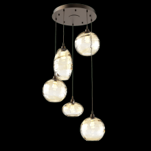 Hammerton CHB0048-05-FB-OA-C01-E2 - Misto Round 5pc Multi-Pendant