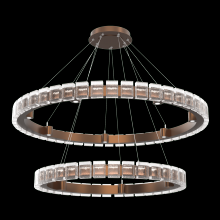 Hammerton CHB0087-2T-BB-TP-CA1-L3 - Tessera 38" & 50" Two-Tier Ring-Burnished Bronze