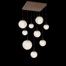 Hammerton CHB0092-09-BB-A-C01-L1 - Gaia Square Multi-Pendant Chandelier