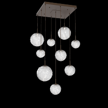 Hammerton CHB0092-09-FB-C-C01-L1 - Gaia Square Multi-Pendant Chandelier