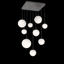 Hammerton CHB0092-09-GP-WL-C01-L3 - Gaia Square Multi-Pendant Chandelier