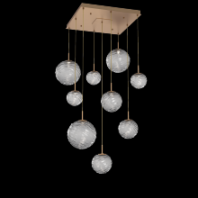 Hammerton CHB0092-09-NB-S-C01-L1 - Gaia Square Multi-Pendant Chandelier