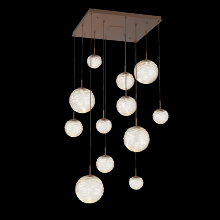 Hammerton CHB0092-12-BB-A-C01-L1 - Gaia Square Multi-Pendant Chandelier