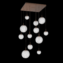 Hammerton CHB0092-12-BB-C-C01-L1 - Gaia Square Multi-Pendant Chandelier