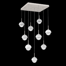 Hammerton CHB0093-09-BS-WC-C01-L1 - Cabochon Square Pendant Chandelier