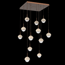 Hammerton CHB0093-12-BB-TC-C01-L1 - Cabochon Square Pendant Chandelier