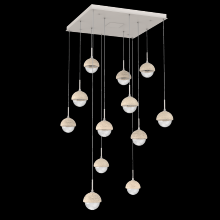 Hammerton CHB0093-12-BS-TC-C01-L3 - Cabochon Square Pendant Chandelier