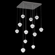 Hammerton CHB0093-12-GP-WC-C01-L1 - Cabochon Square Pendant Chandelier