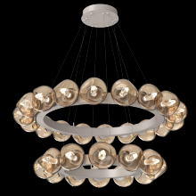 Hammerton CHB0095-2T-BS-GB-CA1-L3 - Luna Radial Ring Chandelier