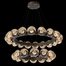 Hammerton CHB0095-2T-FB-FB-CA1-L1 - Luna Radial Ring Chandelier