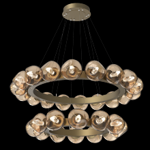 Hammerton CHB0095-2T-GB-GB-CA1-L1 - Luna Radial Ring Chandelier